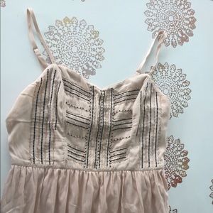 Cream Dress with Beading